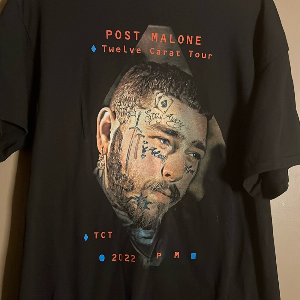 😄Post Malone Concert Tshirt 2022  Large